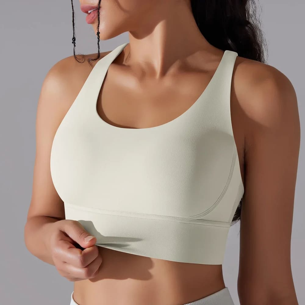 Naked Feel Yoga Tank Top with Built-In Bra for Women - On sale