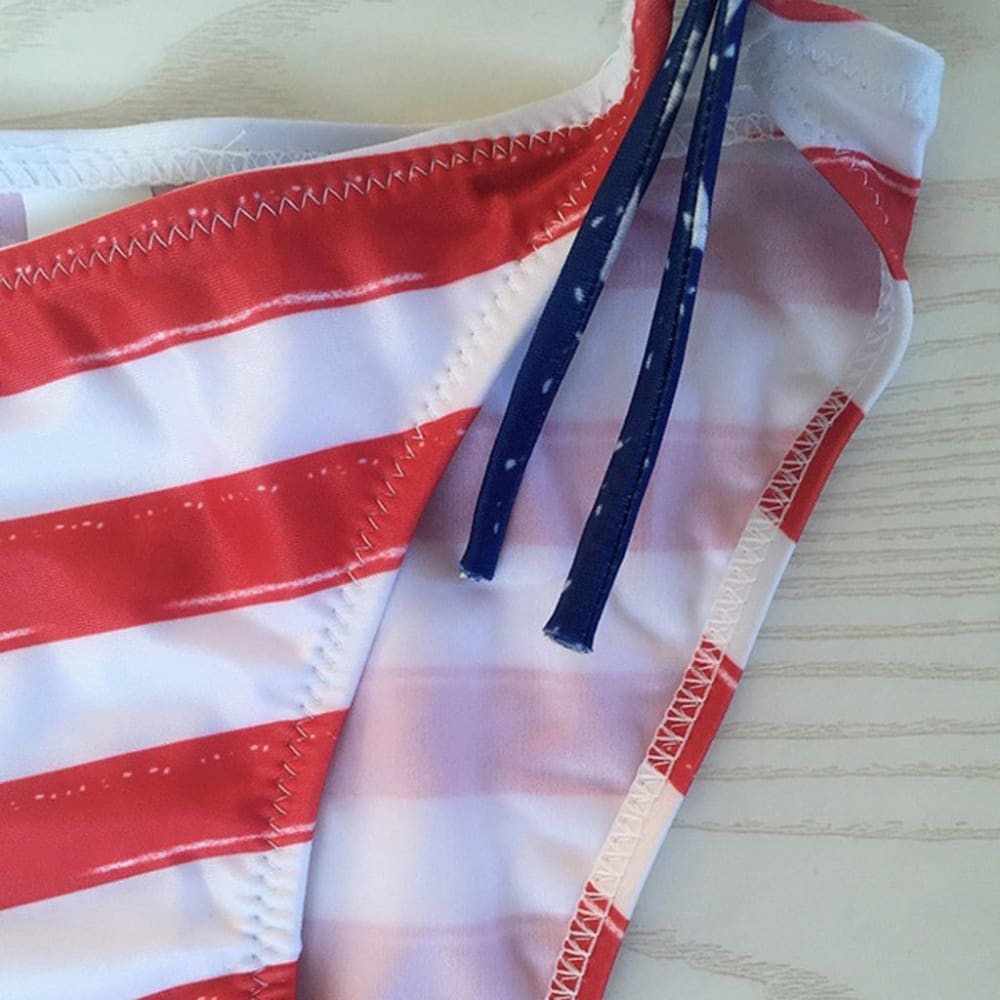 Patriotic American Flag Bikini Set - On sale