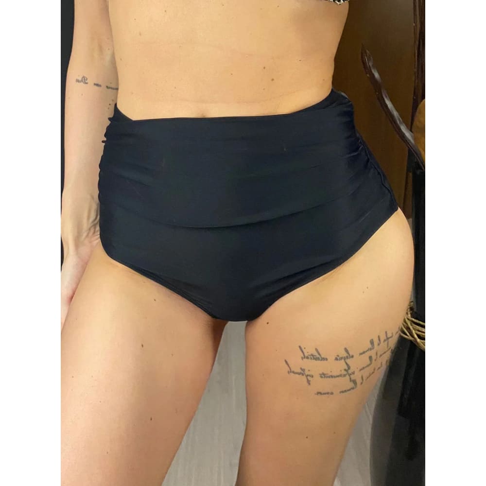 Scrunch Butt High Waist Bikini Bottom – Brazilian Cut - On sale