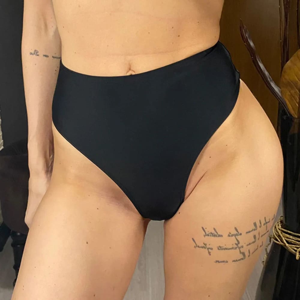 Scrunch Butt High Waist Bikini Bottom – Brazilian Cut - On sale