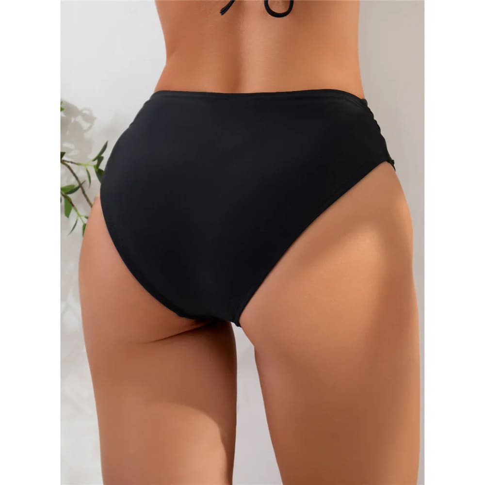 Scrunch Butt High Waist Bikini Bottom – Brazilian Cut - On sale