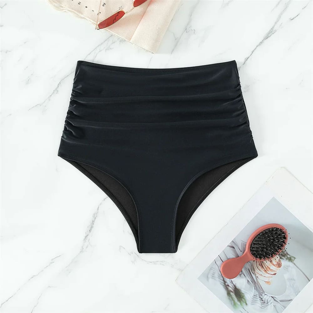 Scrunch Butt High Waist Bikini Bottom – Brazilian Cut - On sale