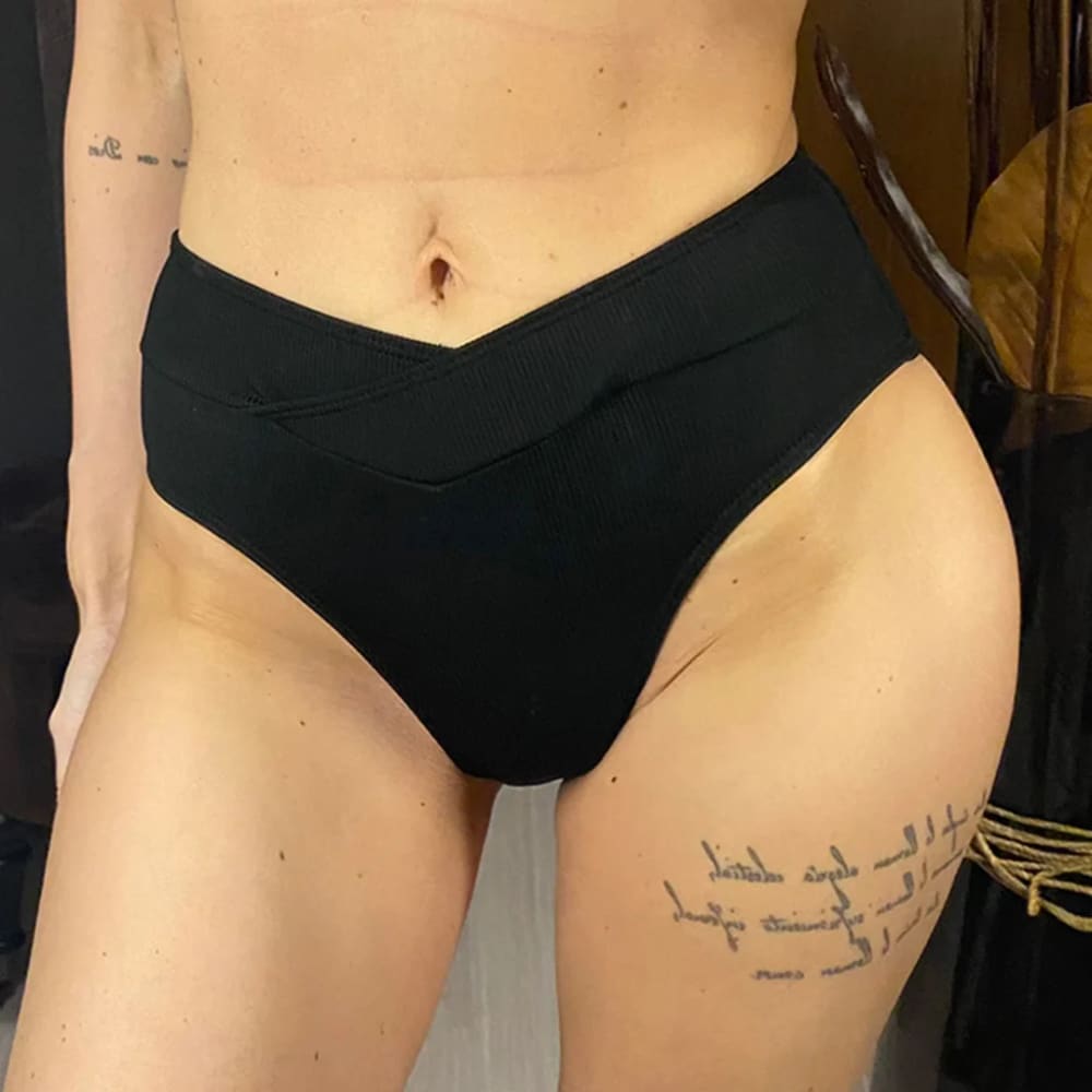 Scrunch Butt High Waist Bikini Bottom – Brazilian Cut - On sale