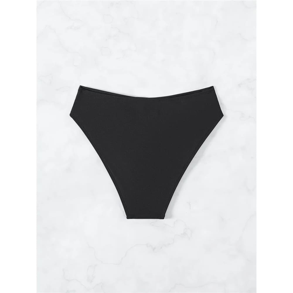 Scrunch Butt High Waist Bikini Bottom – Brazilian Cut - On sale