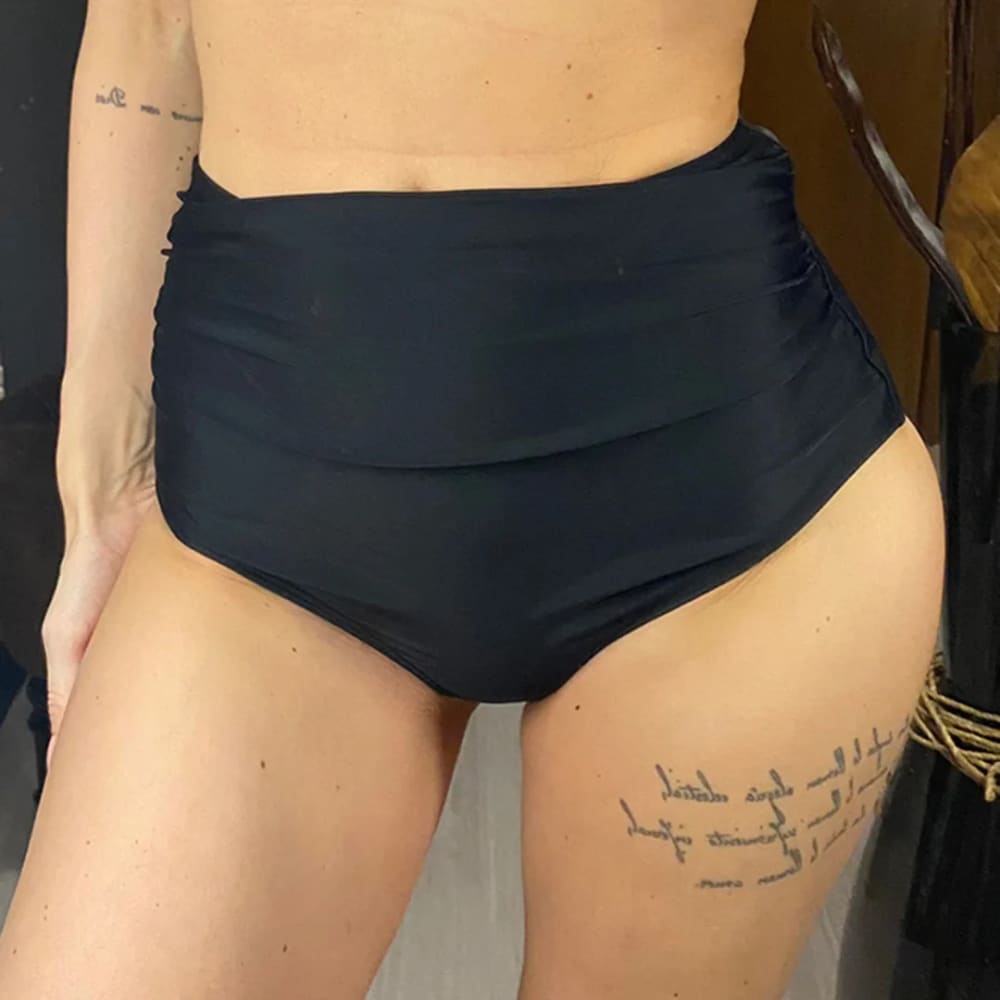 Scrunch Butt High Waist Bikini Bottom – Brazilian Cut - On sale