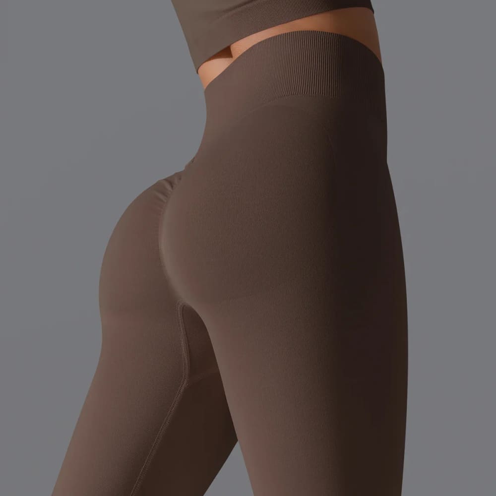 Seamless Scrunch Butt Yoga Leggings – High Waist Tummy Control - On sale