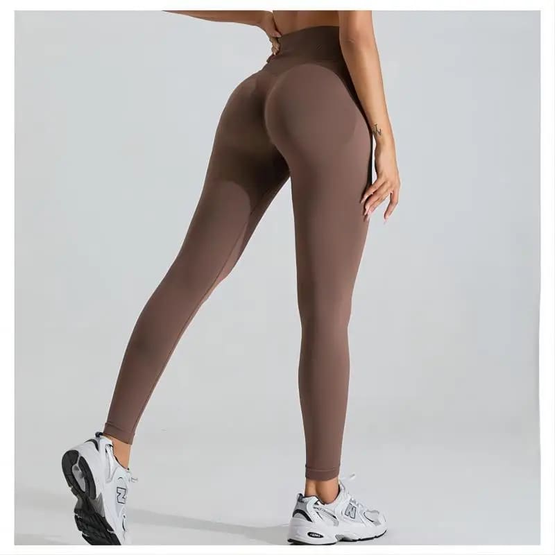 Seamless Scrunch Butt Yoga Leggings – High Waist Tummy Control - On sale