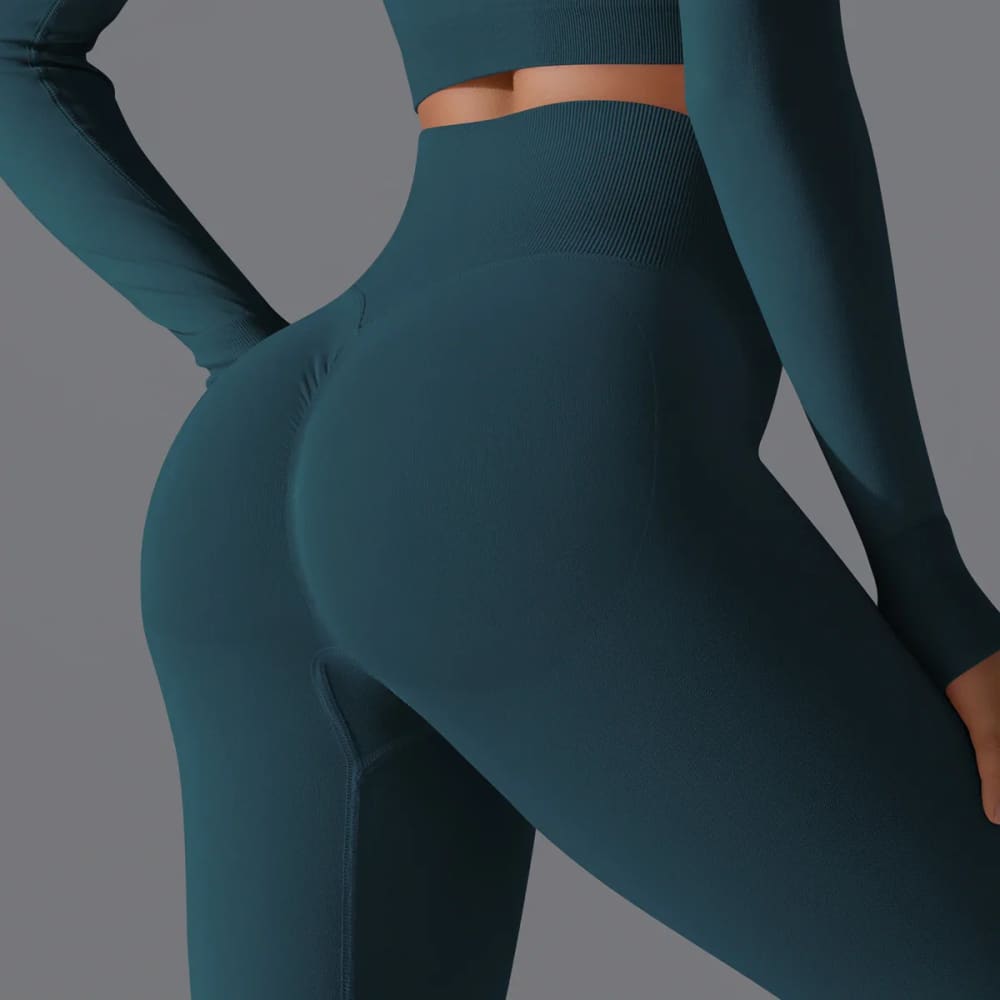 Seamless Scrunch Butt Yoga Leggings – High Waist Tummy Control - On sale