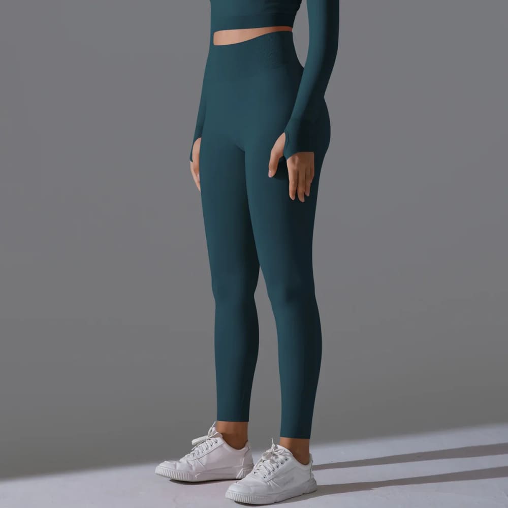 Seamless Scrunch Butt Yoga Leggings – High Waist Tummy Control - On sale