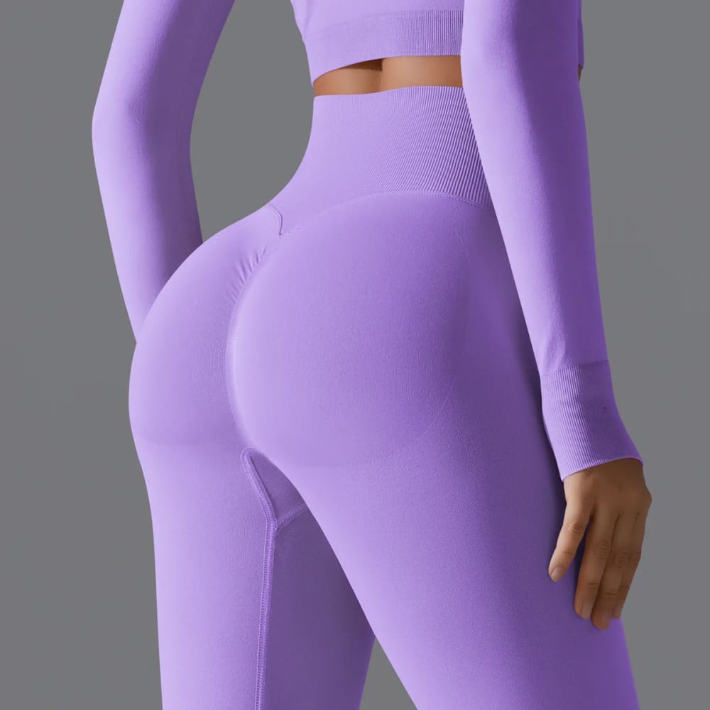 Seamless Scrunch Butt Yoga Leggings – High Waist Tummy Control - On sale