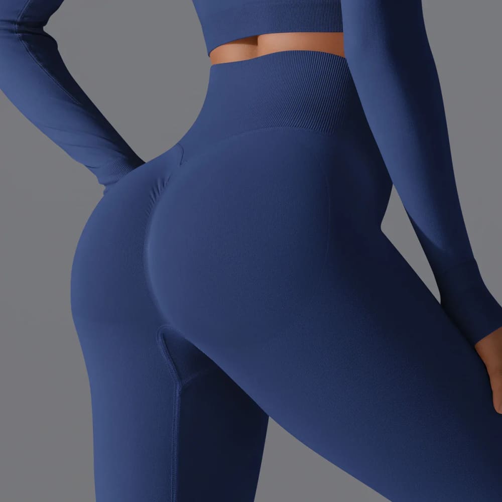 Seamless Scrunch Butt Yoga Leggings – High Waist Tummy Control - On sale