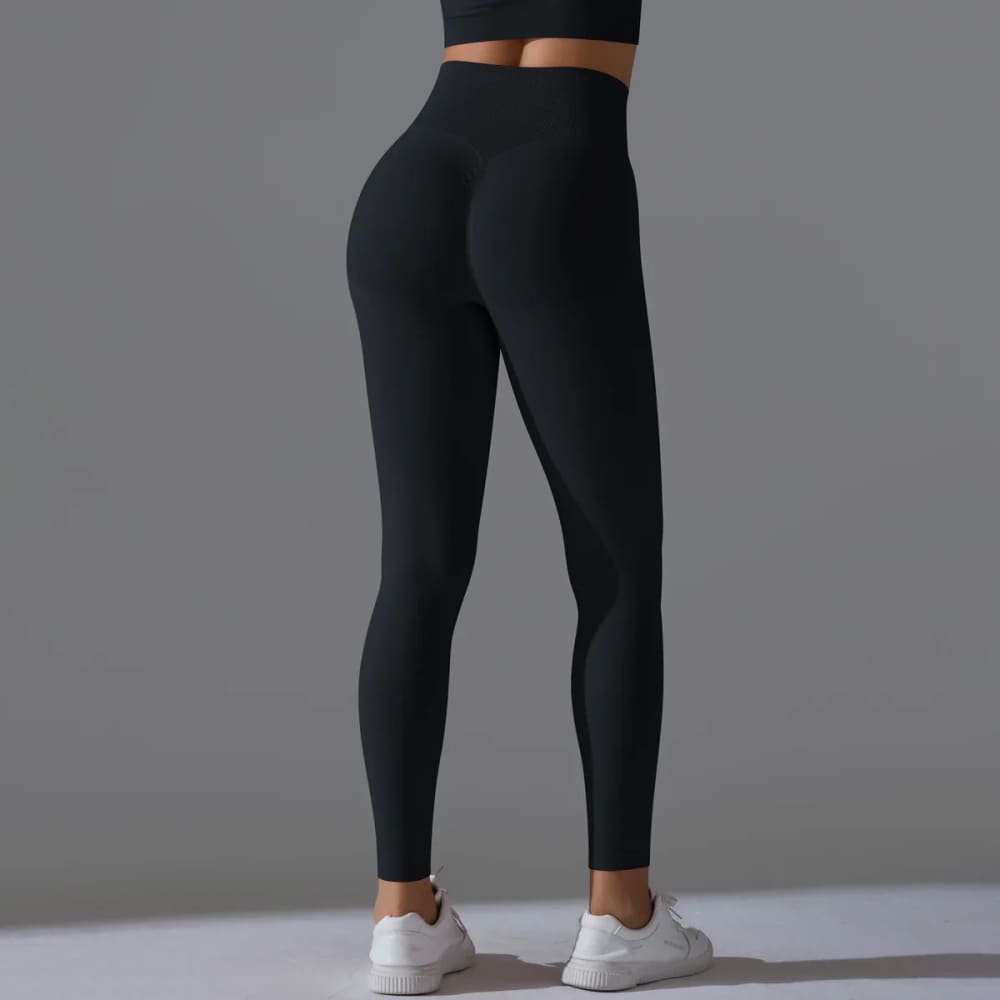 Seamless Scrunch Butt Yoga Leggings – High Waist Tummy Control - On sale