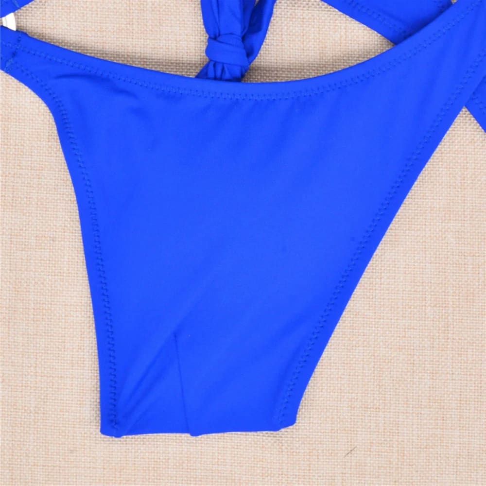 Sexy Cut-Out Halter Monokini – Thong One Piece Swimsuit - On sale