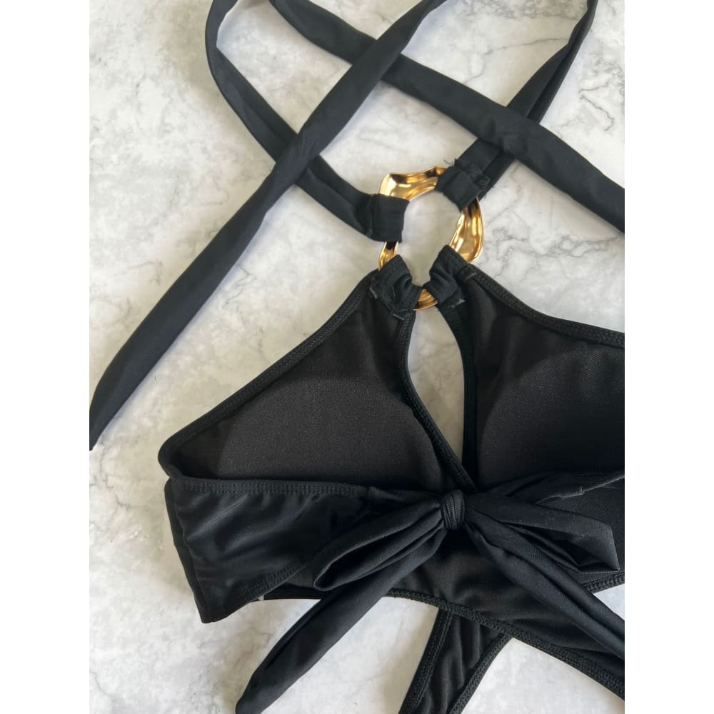 Sexy Cut-Out Halter Monokini – Thong One Piece Swimsuit - On sale