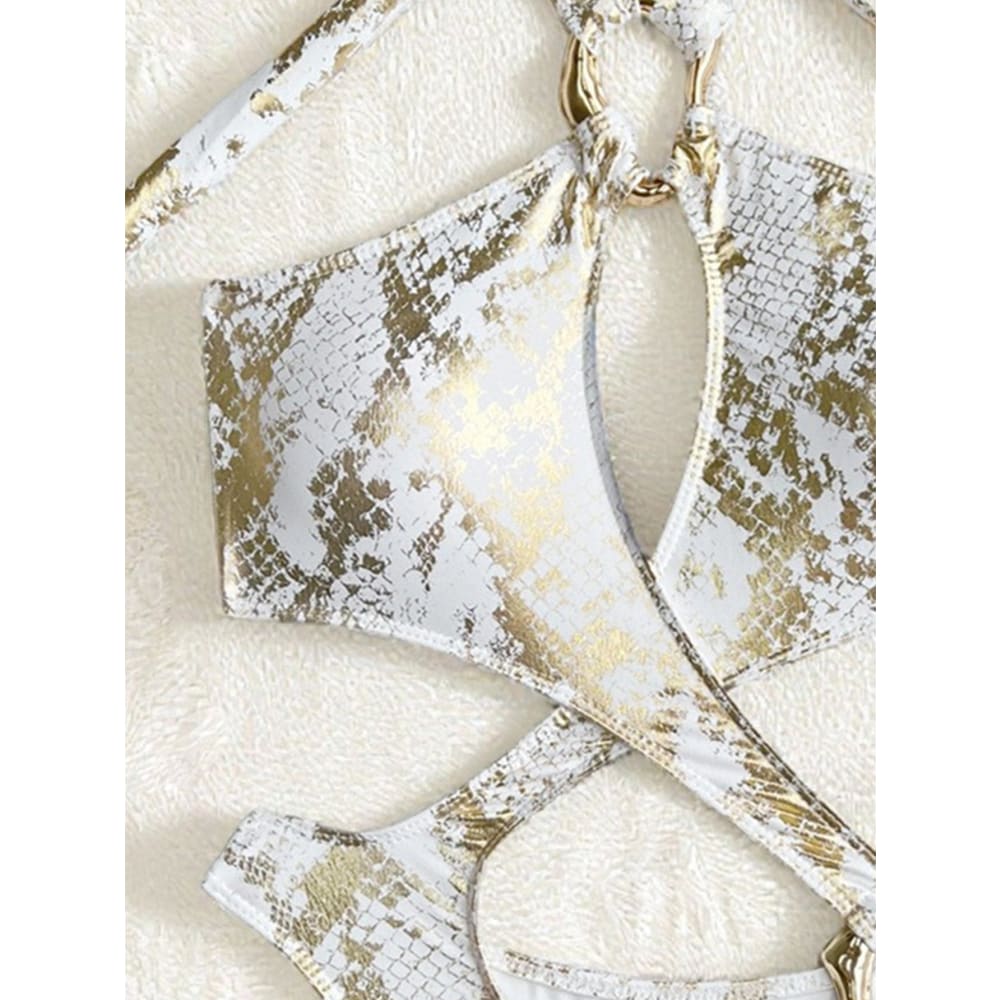 Sexy Cut-Out Halter Monokini – Thong One Piece Swimsuit - On sale