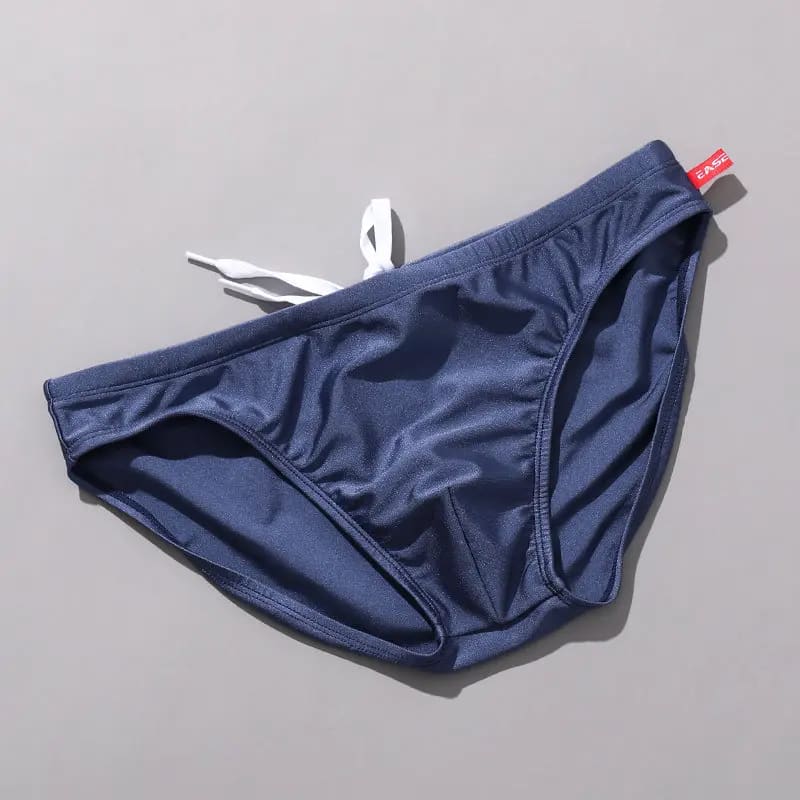 Sexy Mens Swim Briefs - Dark Blue / XXL waist 98-104cm On sale