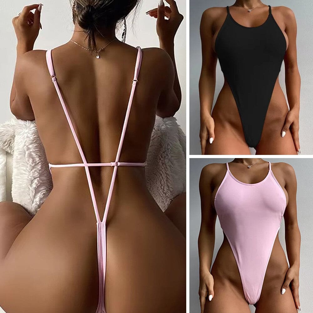 Sexy Thong Monokini – High-Cut One Piece Swimsuit for Women - On sale