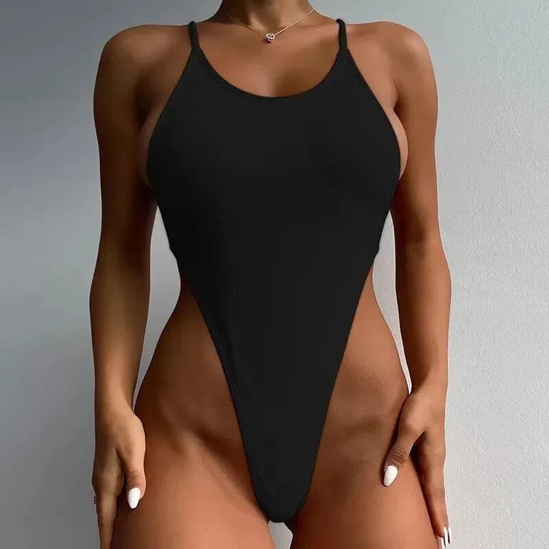 Sexy Thong Monokini – High-Cut One Piece Swimsuit for Women - On sale