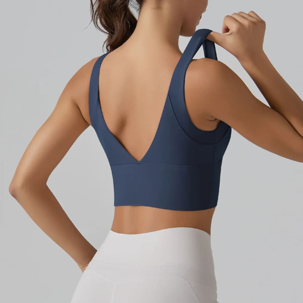 Shockproof Yoga Bra with Beautiful Back Design - On sale