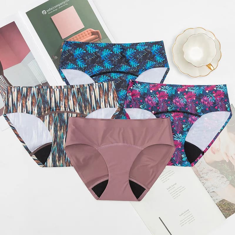 Sunnybikinis Seamless Ice Silk Leak Proof Underwear - On sale