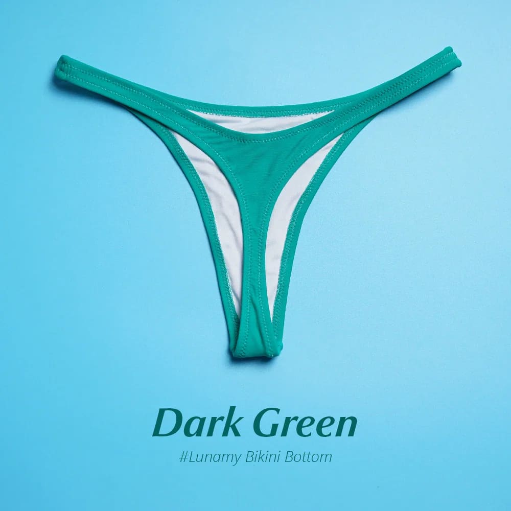 Thong Bikini Set – Sexy T-Back Swimwear for Women - B01-Dark-Green / S On sale