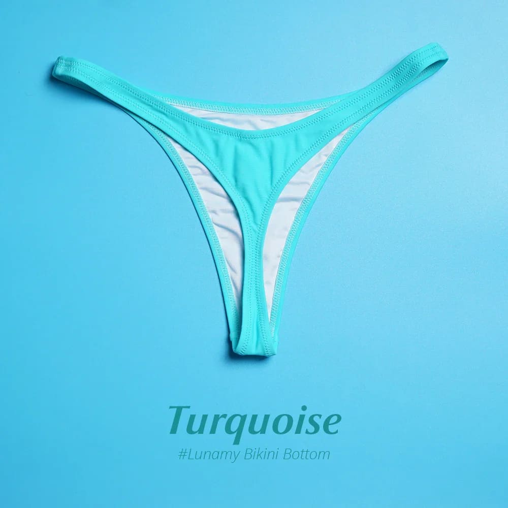 Thong Bikini Set – Sexy T-Back Swimwear for Women - B01-Turquoise / S On sale