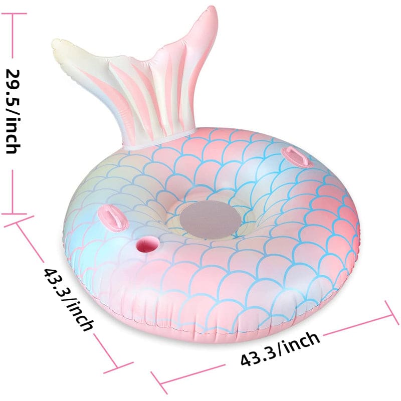 Water Sofa Swimming Inflatable Recliner Mermaid - Pink On sale