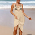 Women’s Temperament Fashion Solid Hollow Beach Dress - Apricot / One size On sale