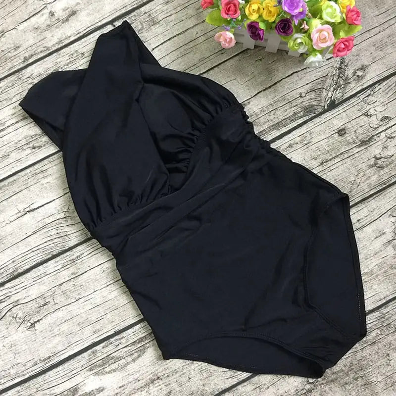 Tummy Control Swimsuit One Piece Ruched Monokini