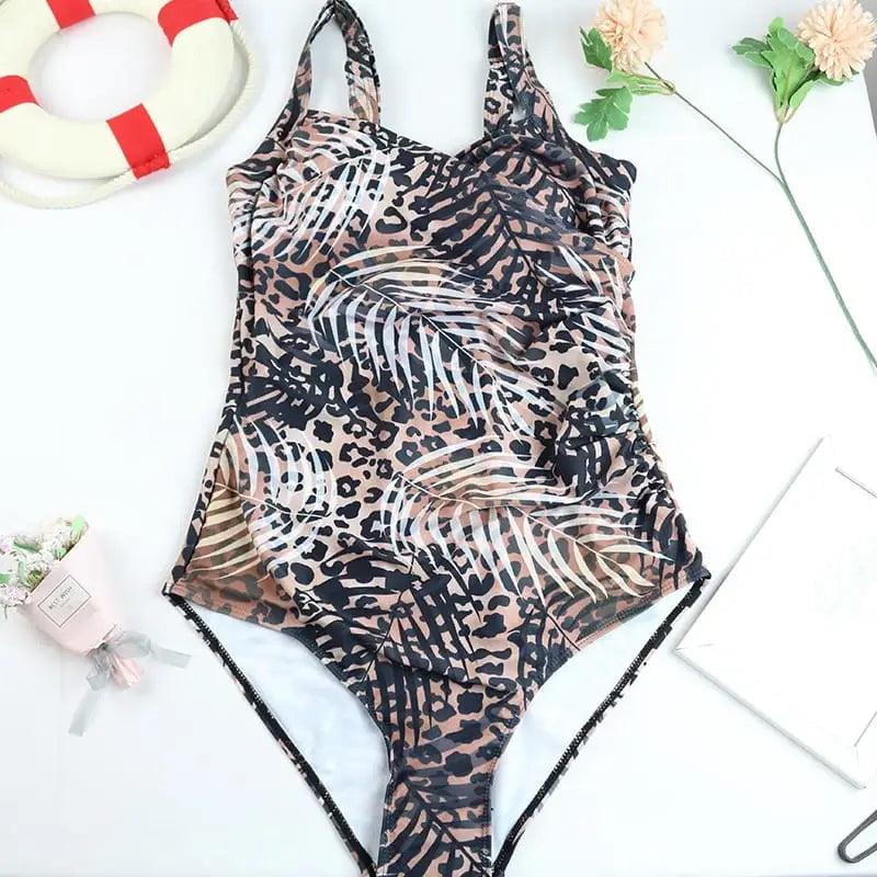 Tummy Control Swimsuit One Piece Ruched Monokini