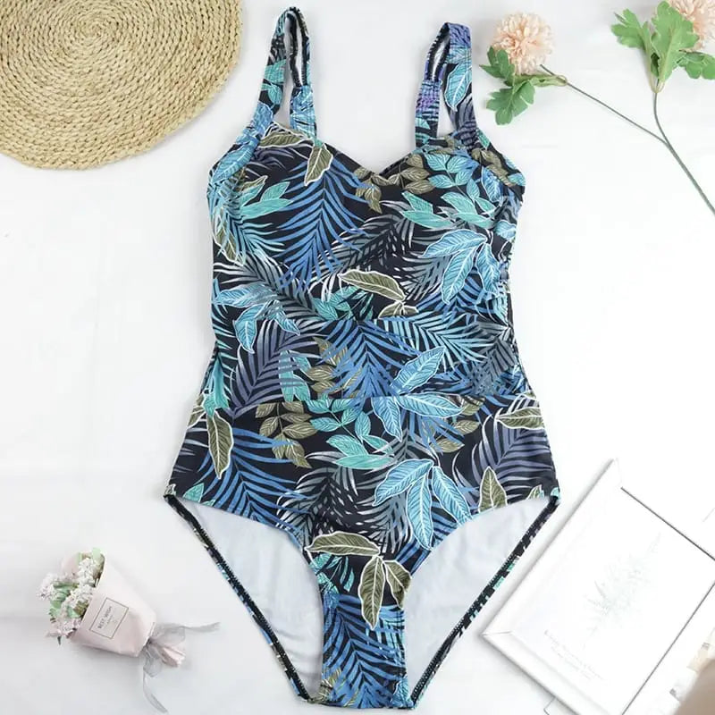 Tummy Control Swimsuit One Piece Ruched Monokini