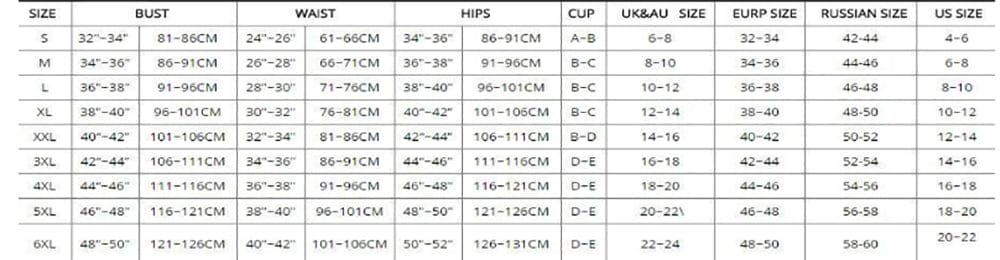 Sexy V-neck Cross Bandage Backless One Piece Swimsuit Size Chart