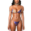 Boho Multi String Sliding Triangle Mini Brazilian Swimsuit - BF-2 / S On sale