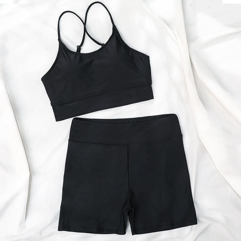 Boyshort Crisscross Bralette Brazilian Bikini Swimsuit - On sale