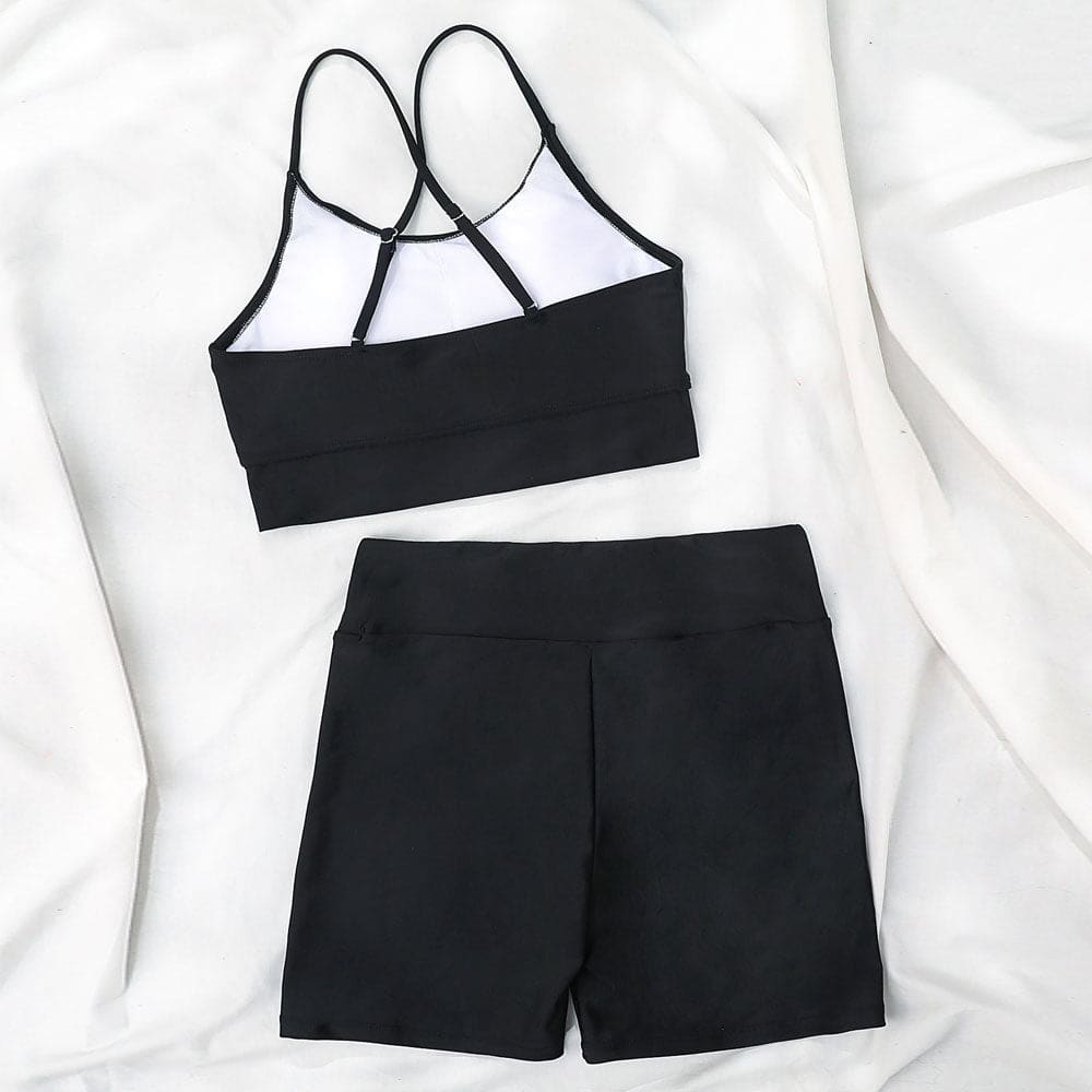 Boyshort Crisscross Bralette Brazilian Bikini Swimsuit - On sale