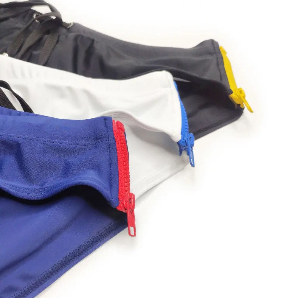 Can Open Zipper Padded Men’s Swim Briefs - On sale