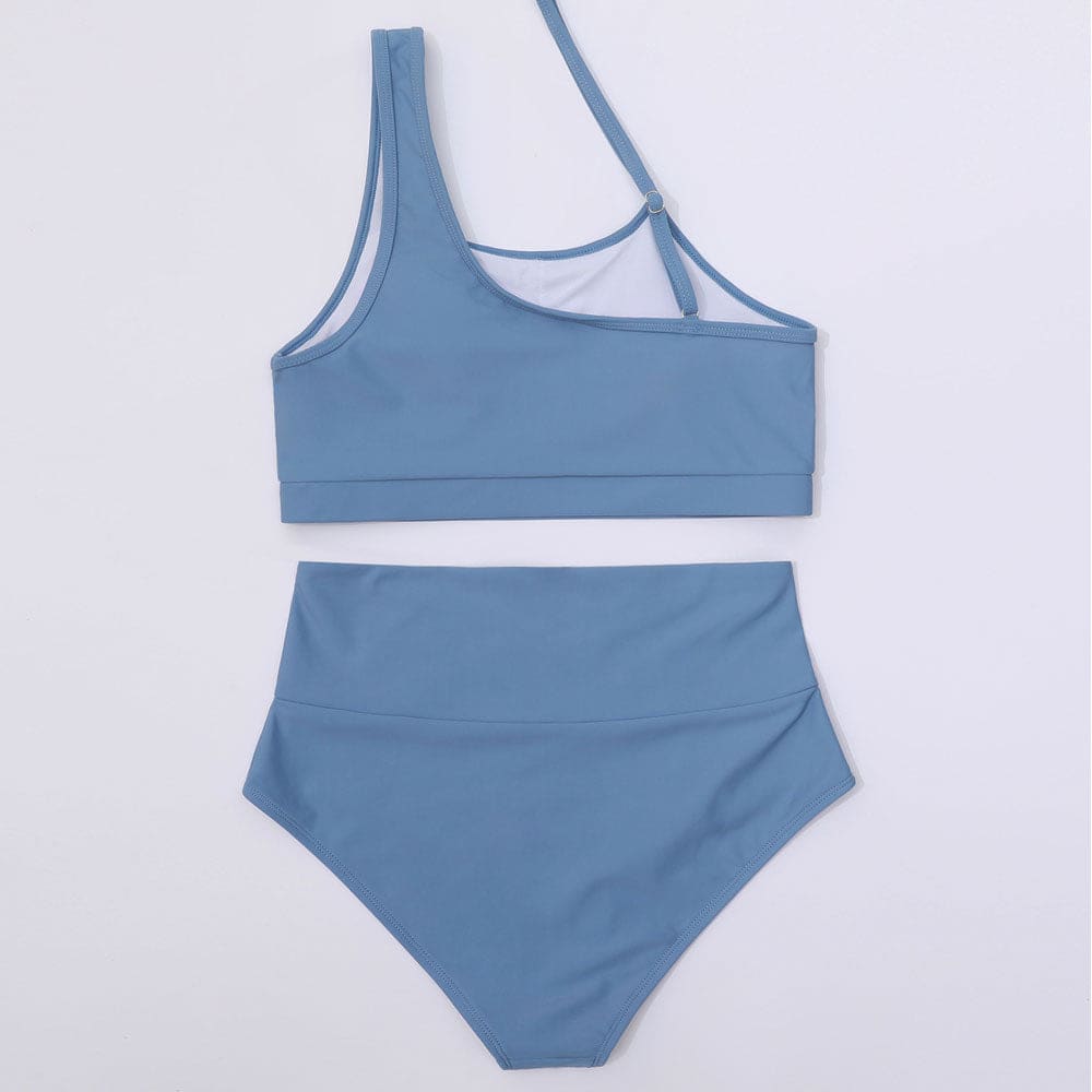 Cutout One Shoulder Bralette Brazilian Bikini Swimsuit - On sale