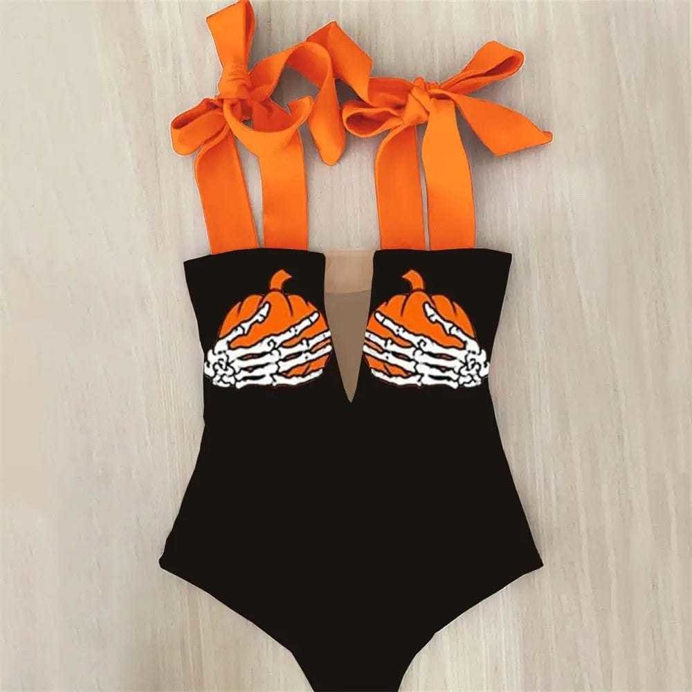 Floral Shoulder Strappy Backless One Piece Swimsuit Monokini - CZ19999D9 / S On sale