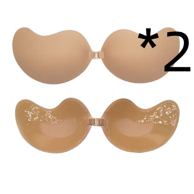 Invisible Push Up Bra - 2pcs Skin colour is impermeabl / L C On sale