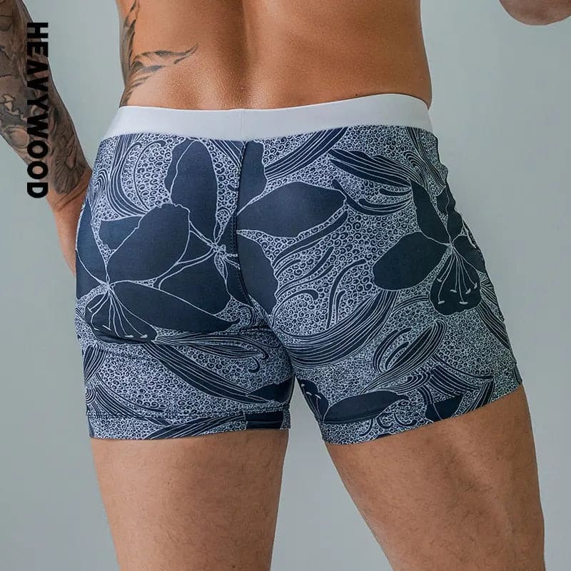 Mens Swim Shorts Drawstring Elastic Waist Swimsuit - On sale