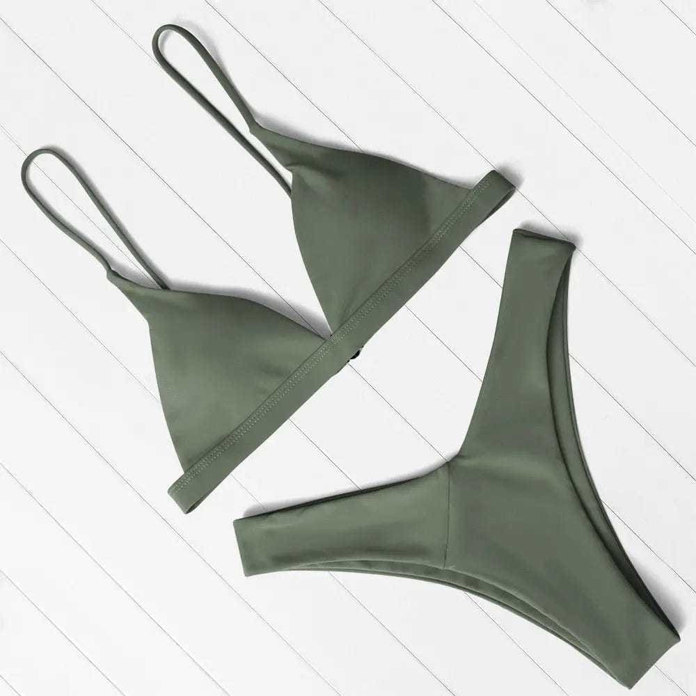 Micro Bikini Set Push Up Brazilian Swimsuits - On sale