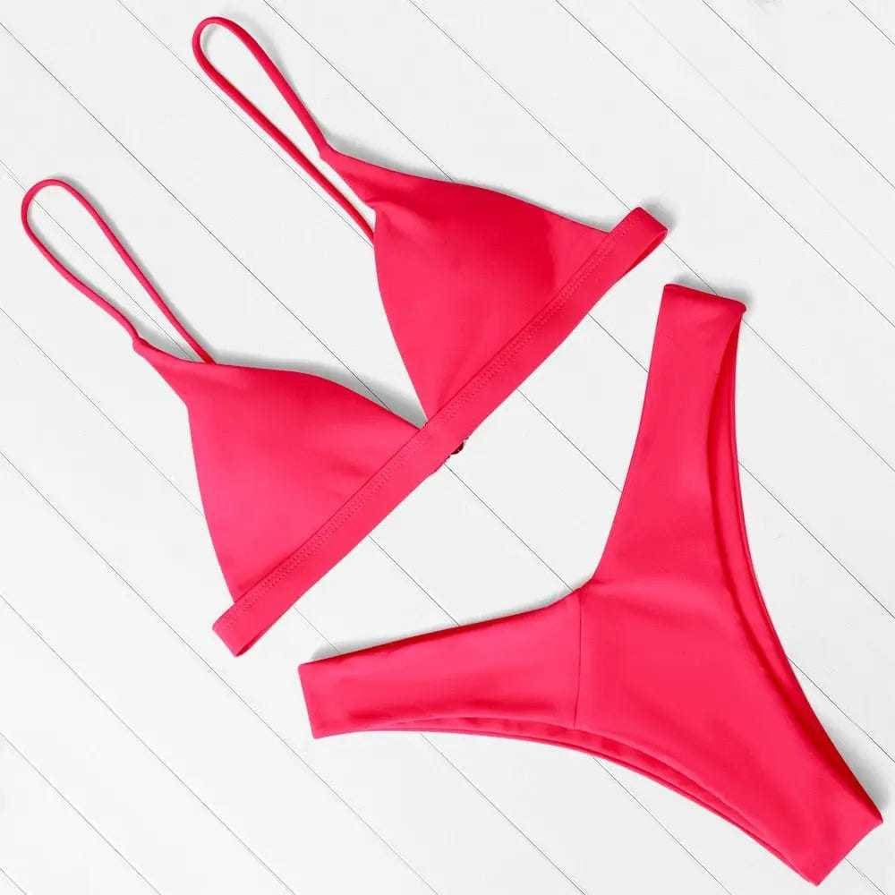 Micro Bikini Set Push Up Brazilian Bikini Swimsuit - Sunnybikinis