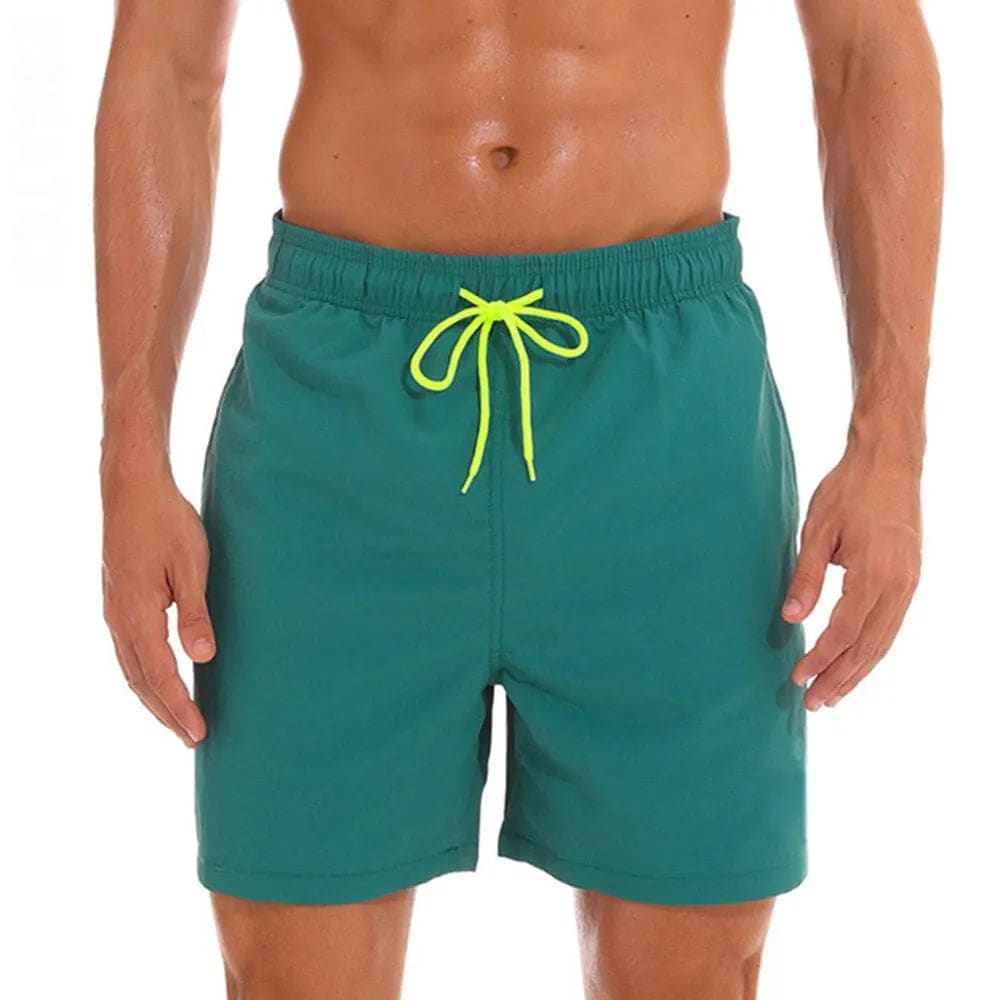 New Leisure Mens Swimwear Board Shorts - dark green / M On sale