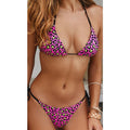 Polka Dot Tie Side Triangle Bikini Swimsuits - 06 / S / China On sale
