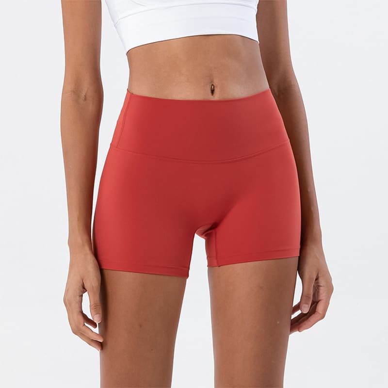 Running Short Yoga Pants Slim Workout Tight Shorts - Cayenne / S On sale