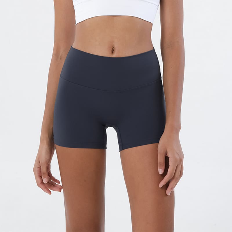 Running Short Yoga Pants Slim Workout Tight Shorts - Cyan / S On sale