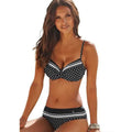 Sexy Polka Dot Padded Push-up Bikini Sets - black / S On sale