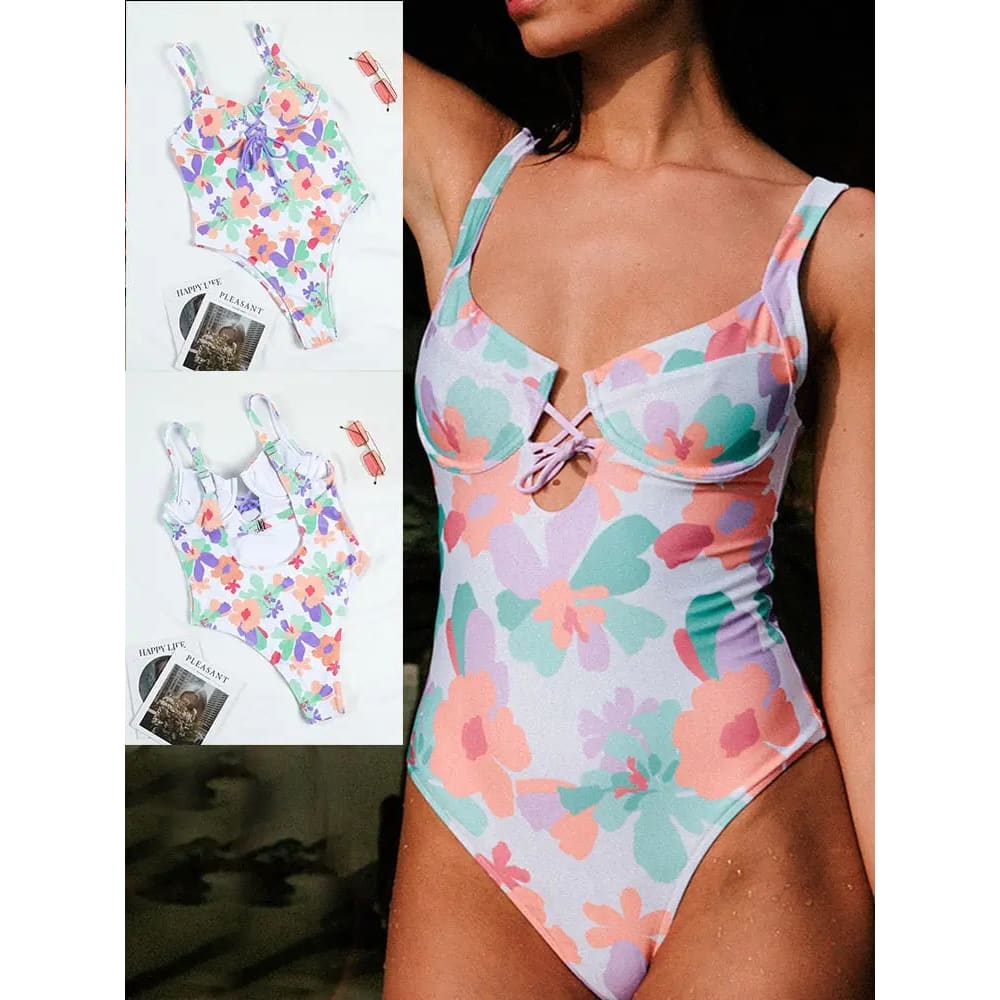 Sexy reversible Swimwear High Cut One Piece Swimsuit - 1308 / S / China On sale