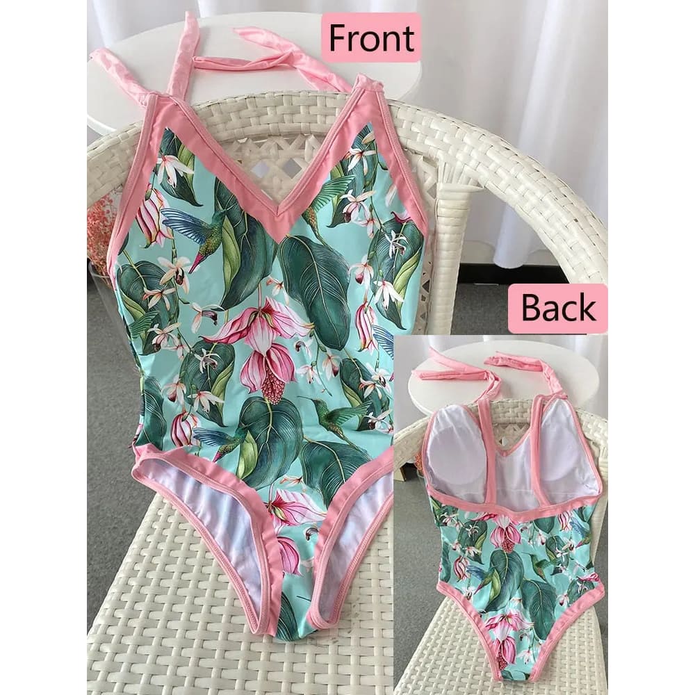 Sexy reversible Swimwear High Cut One Piece Swimsuit - 41p / S / China On sale