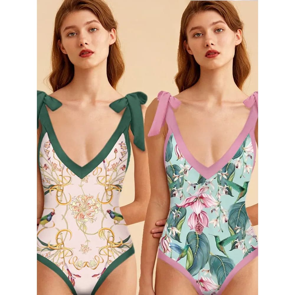 Sexy reversible Swimwear High Cut One Piece Swimsuit - On sale